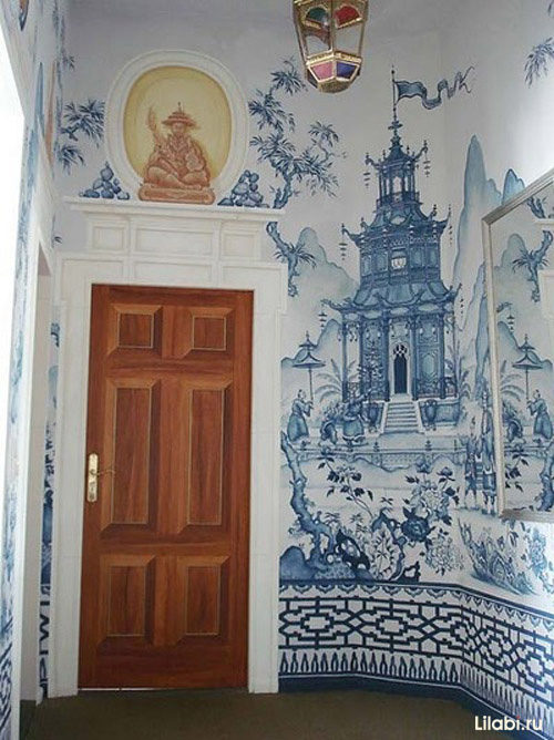 Украшение стен, роспись стен в интерьере