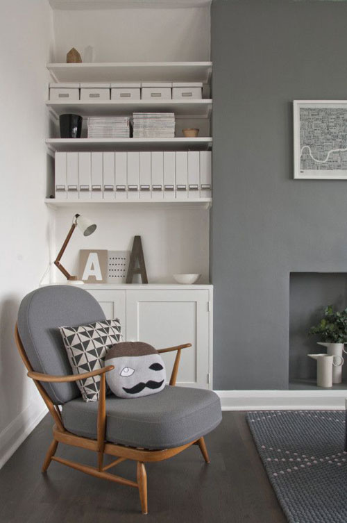 Серый цвет в интерьере гостиной и спальни. Сочетание цветов с серым цветом.Фото